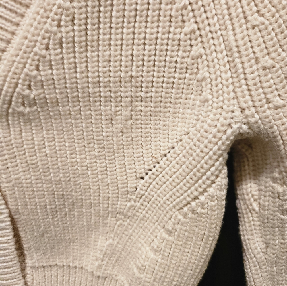 NWOT Z Supply Cream Tone Cropped Cardigan Extra Button; Pristine - Picture 3 of 9